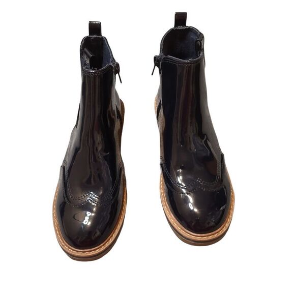 Zara Wingtip Patent Ankle Boots Size 6, Size 36 - Picture 4 of 7